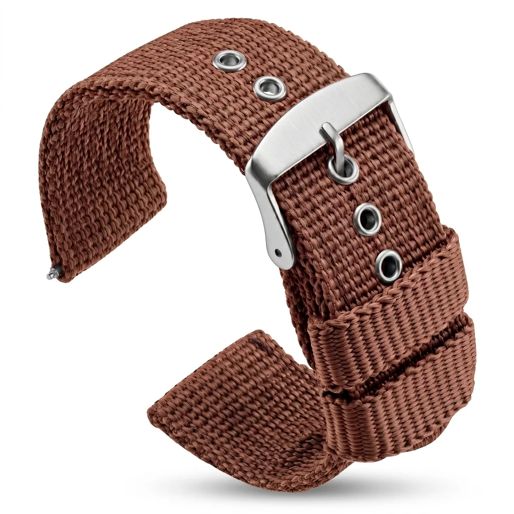 Weiche, atmungsaktive Uhrenarmbänder, 18 mm, 20 mm, 22 mm, 24 mm, Nylon-Canvas-Uhrenarmband, gewebtes Armband, Universal-Armband für Herren und Damen, Sportarmband