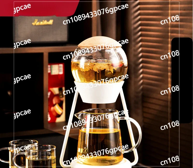 Glass Automatic Tea Set 2024 New Home Lazy Tea Making Artifact Kung Fu Teacup Teapot Office