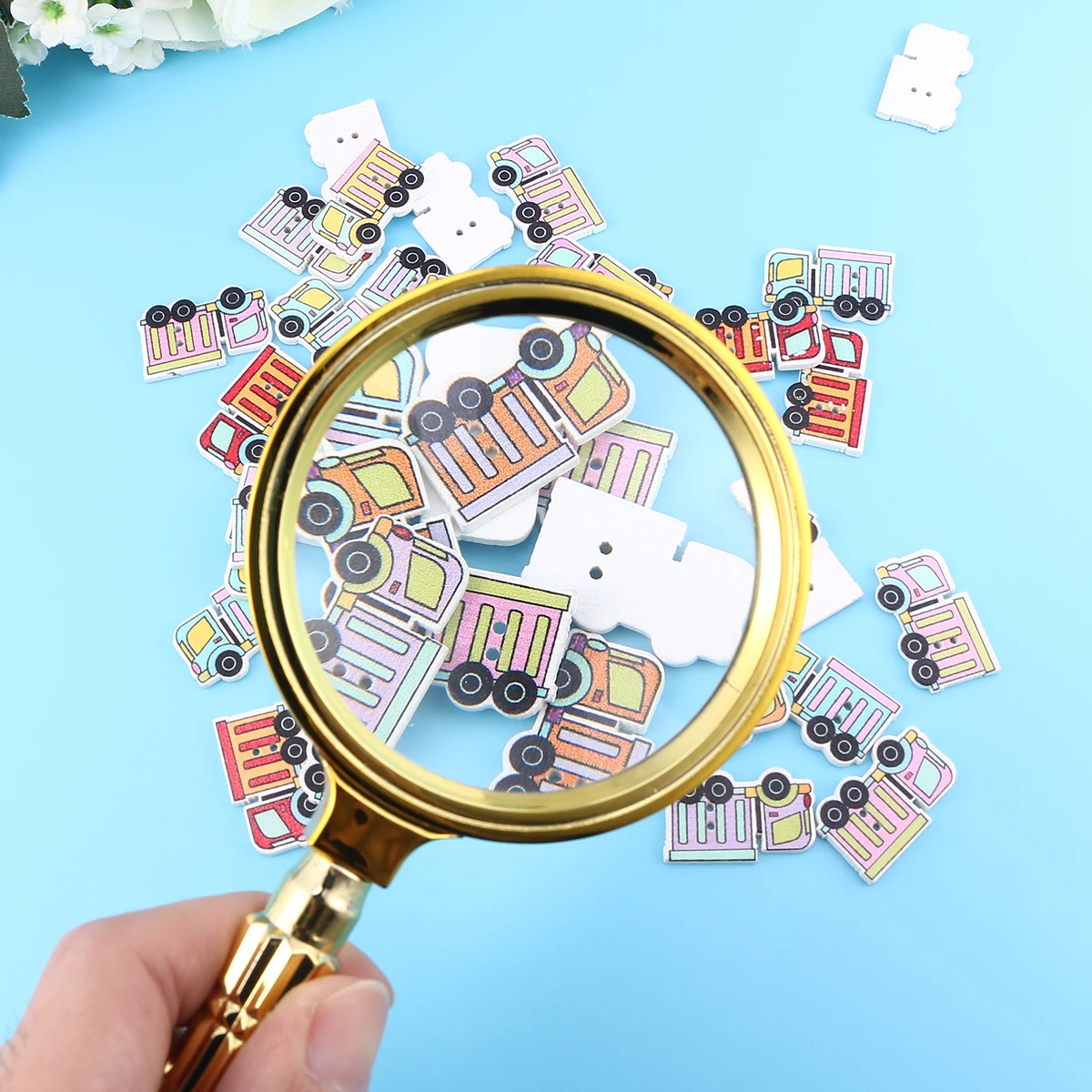 

80Mm Gold Plated Vintage Magnifier Retro Handheld Glass Lens Portable Lightweight Durable Non Slip Handle For Books Maps Crafts
