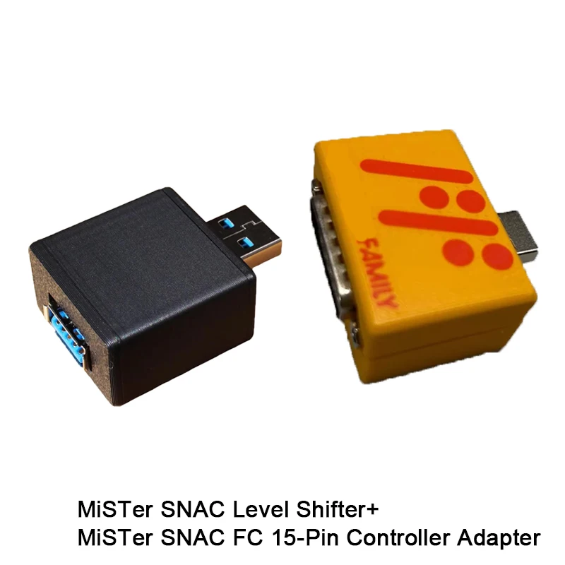 MiSTer SNAC Famicom 15-Pin Controller Adapter The controller requires 5V logic levels 3D-Printed Enclosure
