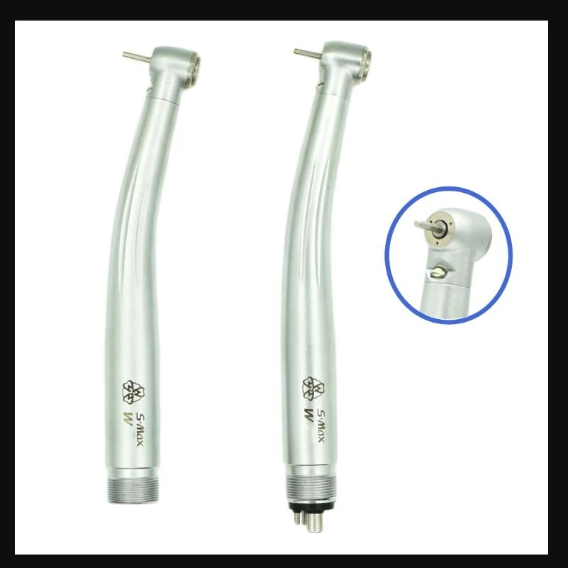 

NEW Dental LED E-generator Push Button High Speed Handpiece Air Turbine Ceramic Bearing Dentist Tips Triple Water Spray