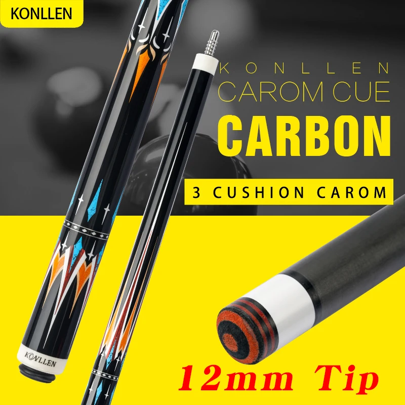 KONLLEN الكربون كاروم العظة 3 وسادة ألياف الكربون العظة 12 مللي متر 142 سنتيمتر شعاعي دبوس مشترك المهنية كوريا ليبر العظة الفرنسية البلياردو #6