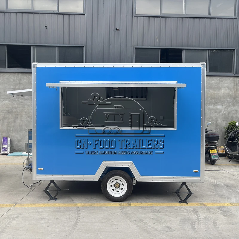 

CN Food Trailer CE Food Truck Trailer for Street Vending Coffee Ice Cream and Burger Custom Mobile Kitchen Truck