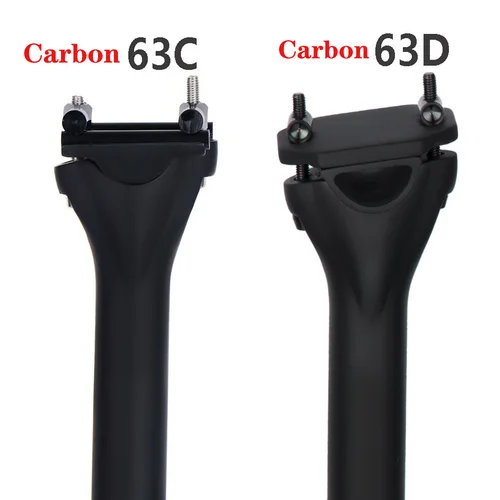 Imagen 2 del producto ELITAONE tija de sillín de bicicleta de fibra de carbono MTB/tija de sillín de bicicleta de carretera UD mate 27,2/30,9/31,6mm piezas de bicicleta