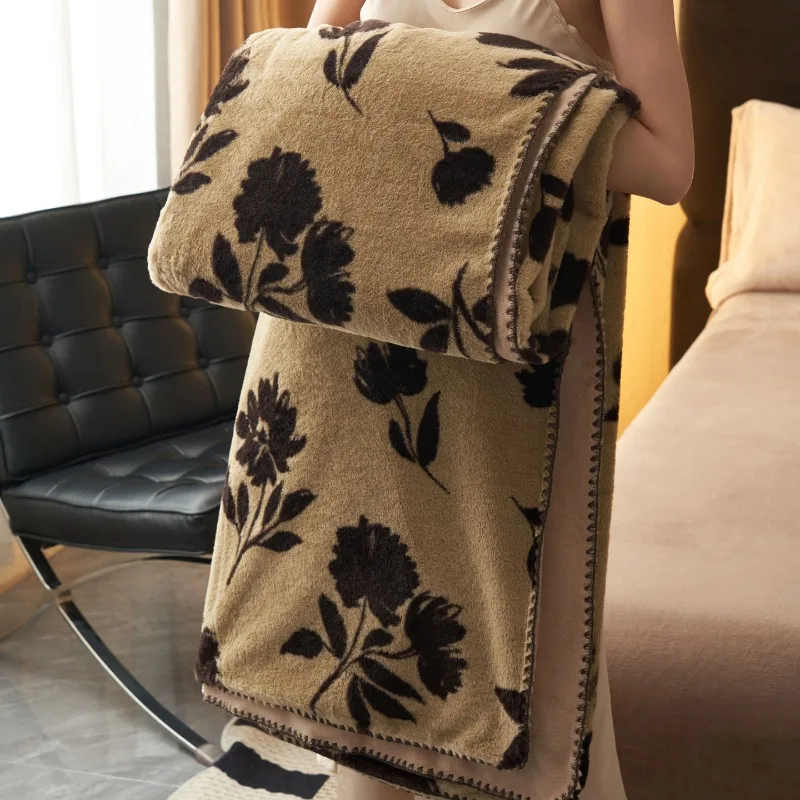 

Одеяло с чернильным принтом, не выпадающее, толстые одеяла, декор в западном стиле, супер мягкое, теплое для взрослых, детей, ковер для девочек