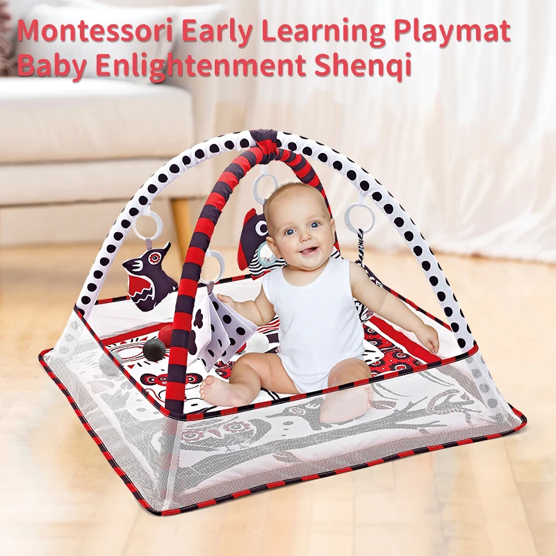 Baby Play Gym Play Mat Tummy Time Activity Game Pad 0-36 Months Newborn Baby Crawling Blanket Baby Fitness Stand Toys Gifts