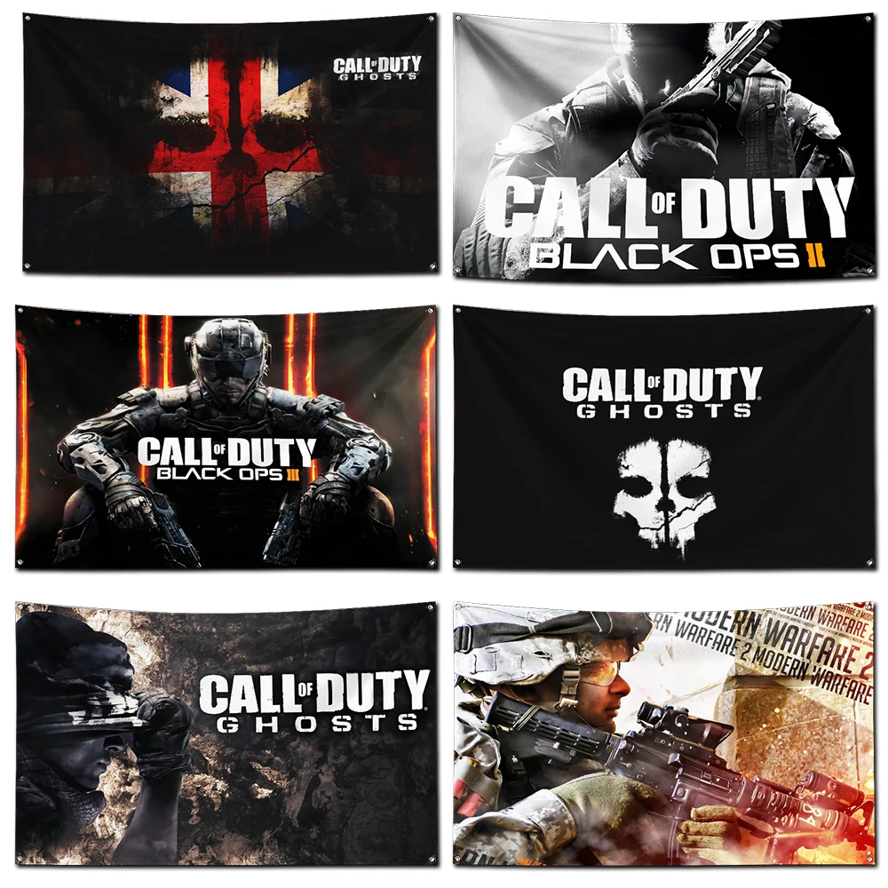 3x5 Ft Game Call of Duty Flag Polyester Digital Printing Banner for Garage Wall Art Out Door Decoration With Brass Grommets