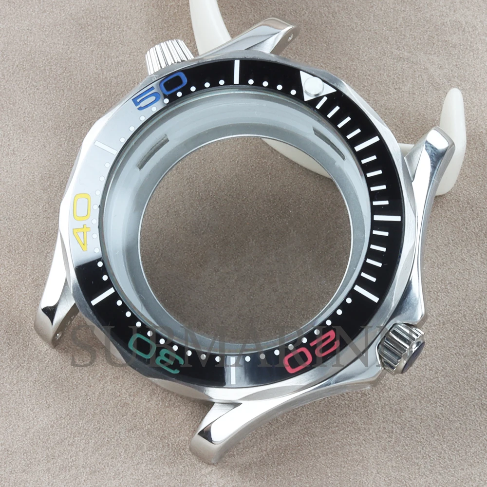 NH35 Case Bracelet 41mm Watch Case Waterproof 316L Stainless Steel FIT Seiko NH35 NH36 Movement 31mm Dial Seamaster 300 Case image 3
