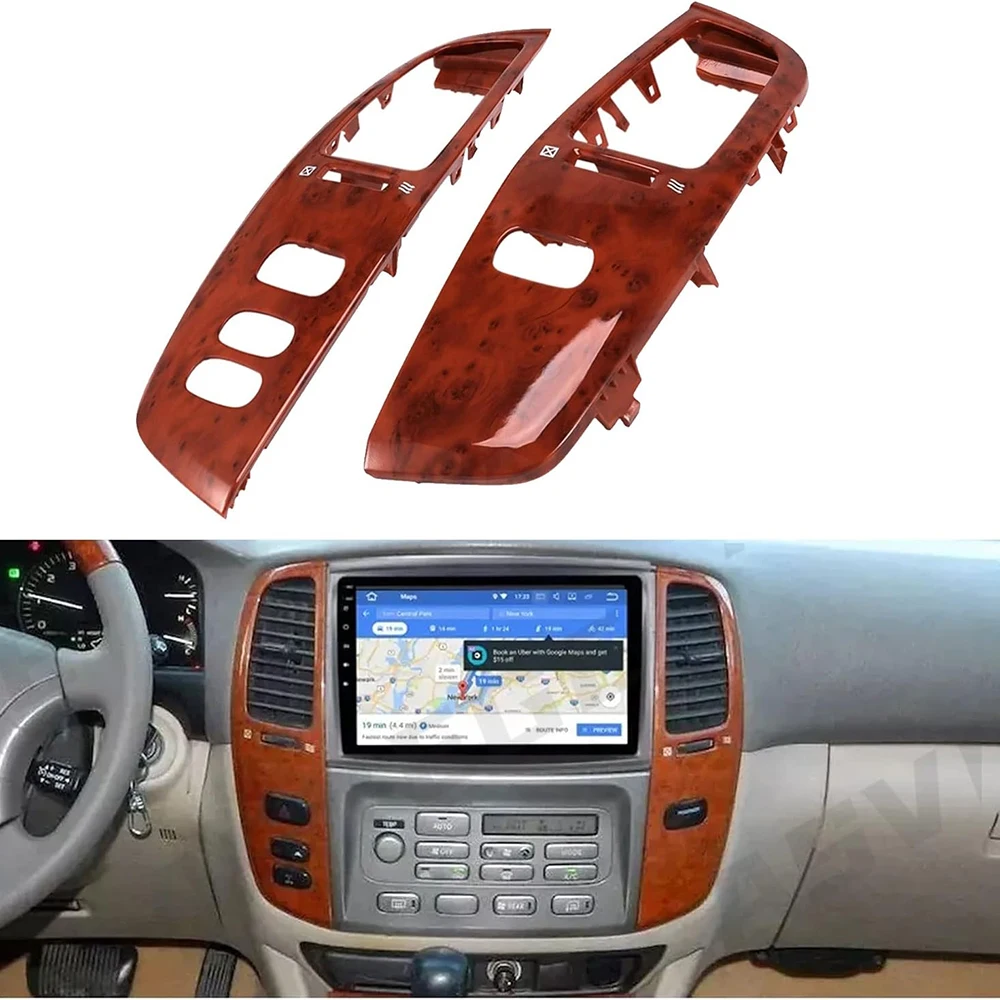 Car Dashboard Air Vent Panel Cover For Toyota Land Cruiser 100 LC100 FJ100 UJZ100 1997-2007 A/C Air Outlet Frame LHD