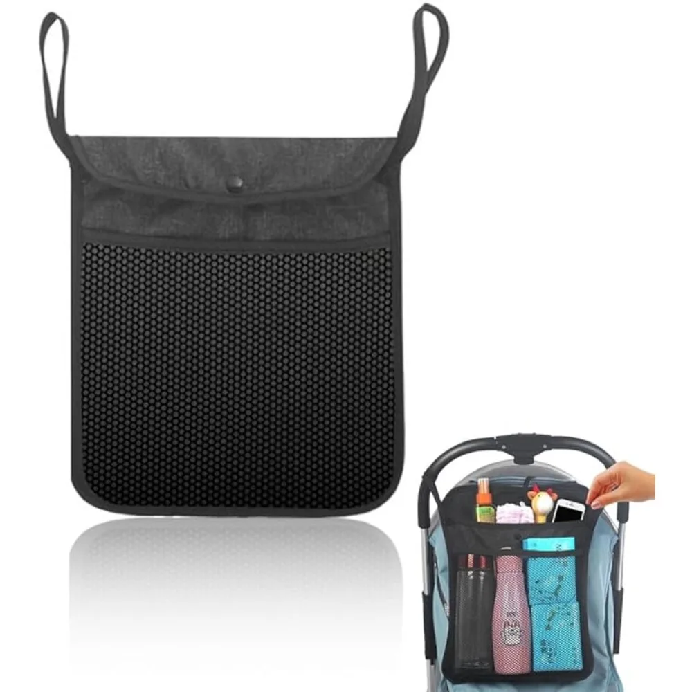 Universal Stroller Organizer Mesh Bag for Uppababy Nuna Britax Doona Stroller Non-Slip Mesh Cargo Net Storage Caddy Accessories