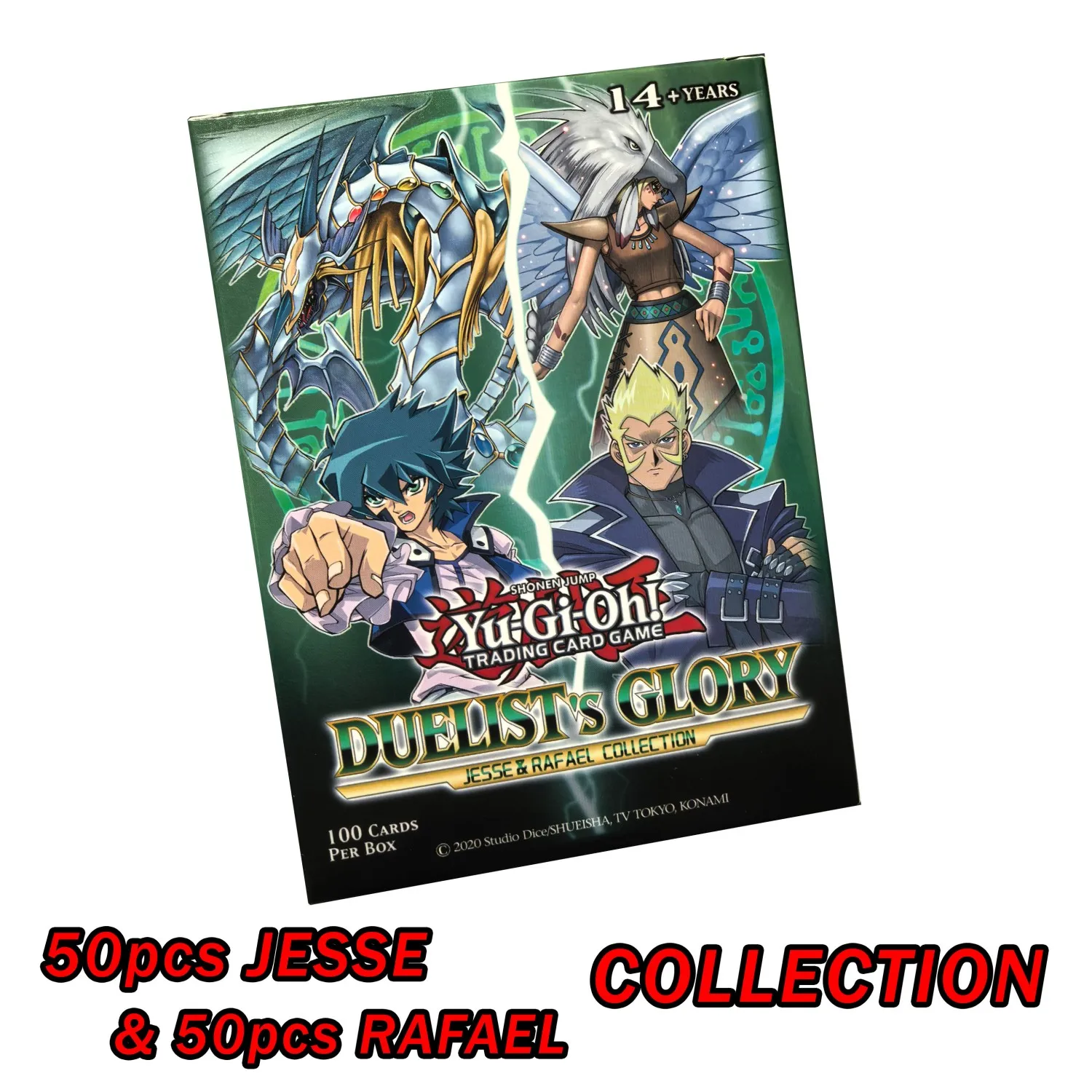 100 Stück Yu Gi Oh Anime-Stilkarten Blue Eyes Dark Magician KAIBA RAFAEL Orichalcos ‌ ‌ Yugioh DM Classic Proxy DIY-Karte als Geschenk für Kinder