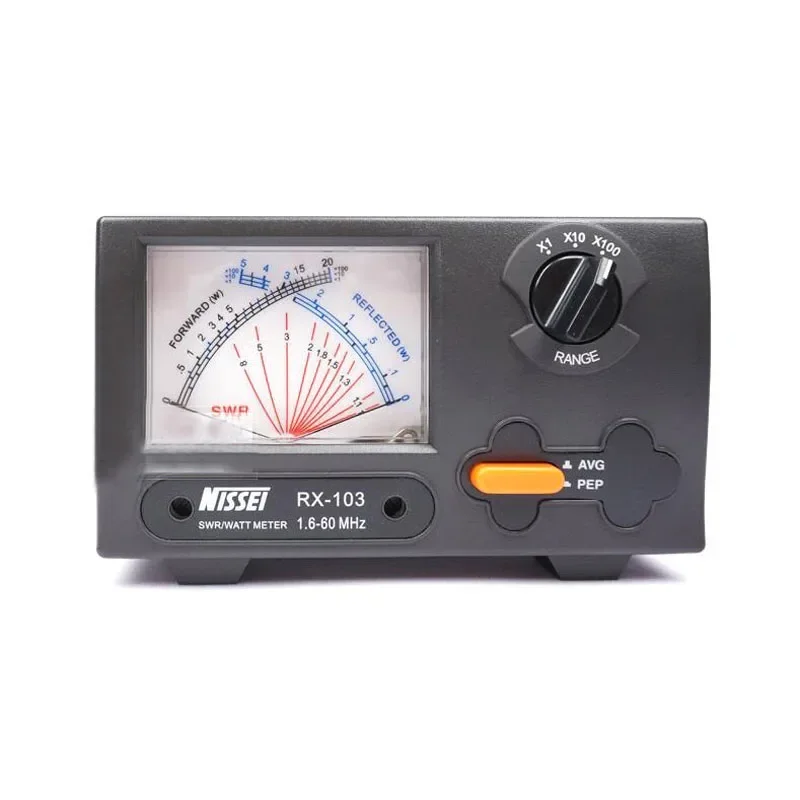 NISSEI RX-103 Power Meter 1.6-60Mhz Short Wave UV Standing Wave Meter SWR RX103 Digital Power Meter for Two Way Radio