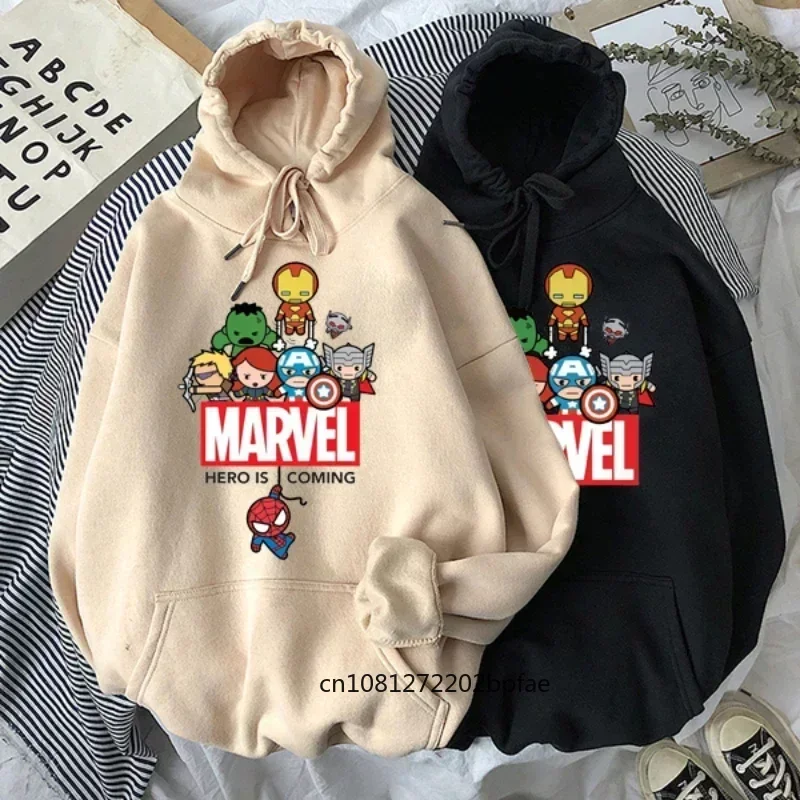 New Marvel Super Hero Spiderman Hooded  The Avengers Sweatshirt Hoodies Pullover ClothesHarajuku Men Women Autumn Winter Unisex