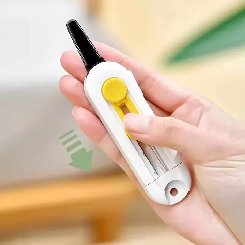 Magnetic Courier Opening Knife Multifunctional Portable Courier Unboxing Knives Retractable Self-Locking Rebound Art Knife Tool