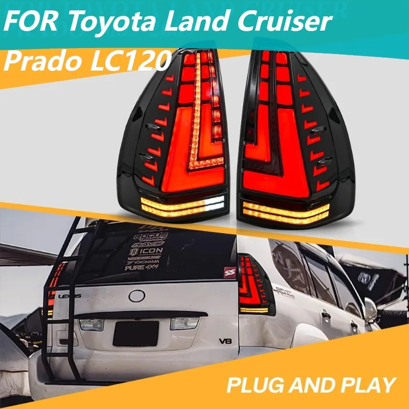 

Светодиодные задние фонари для Toyota Land Cruiser Prado LC120 2003-2009 левый + правый