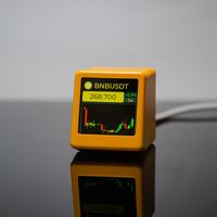 Stock and Exchange Rate Price Tracker GeekMagic Bitcoin Price Display Multifunctional Top Touch Button Electronic Photo Album