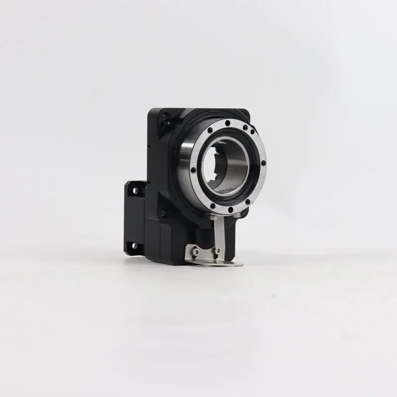 60mm High Precision Servo Motor Hollow Rotary Indexing Table With Worm Gear For CNC Machine 4th Axis Automation Equipment