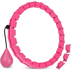 24-Sections Smart Sports Circle Adjustable Thin Waist Massager Fitness Gym Ring Fitness Equipment Waist Easy Weight Loss