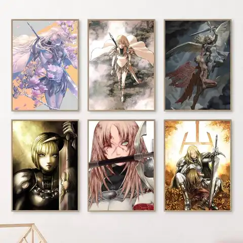 Poster claymore anime-AliExpress