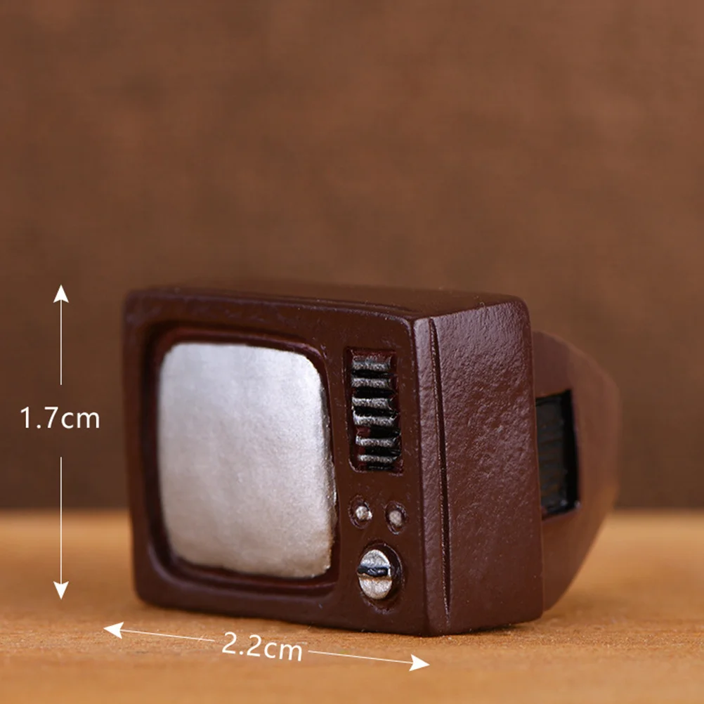 10개 레트로 장식품 미니 레진 장식품 가정 사무실 책상 빈티지 가정용 공예품 미적 사진 소품 선물