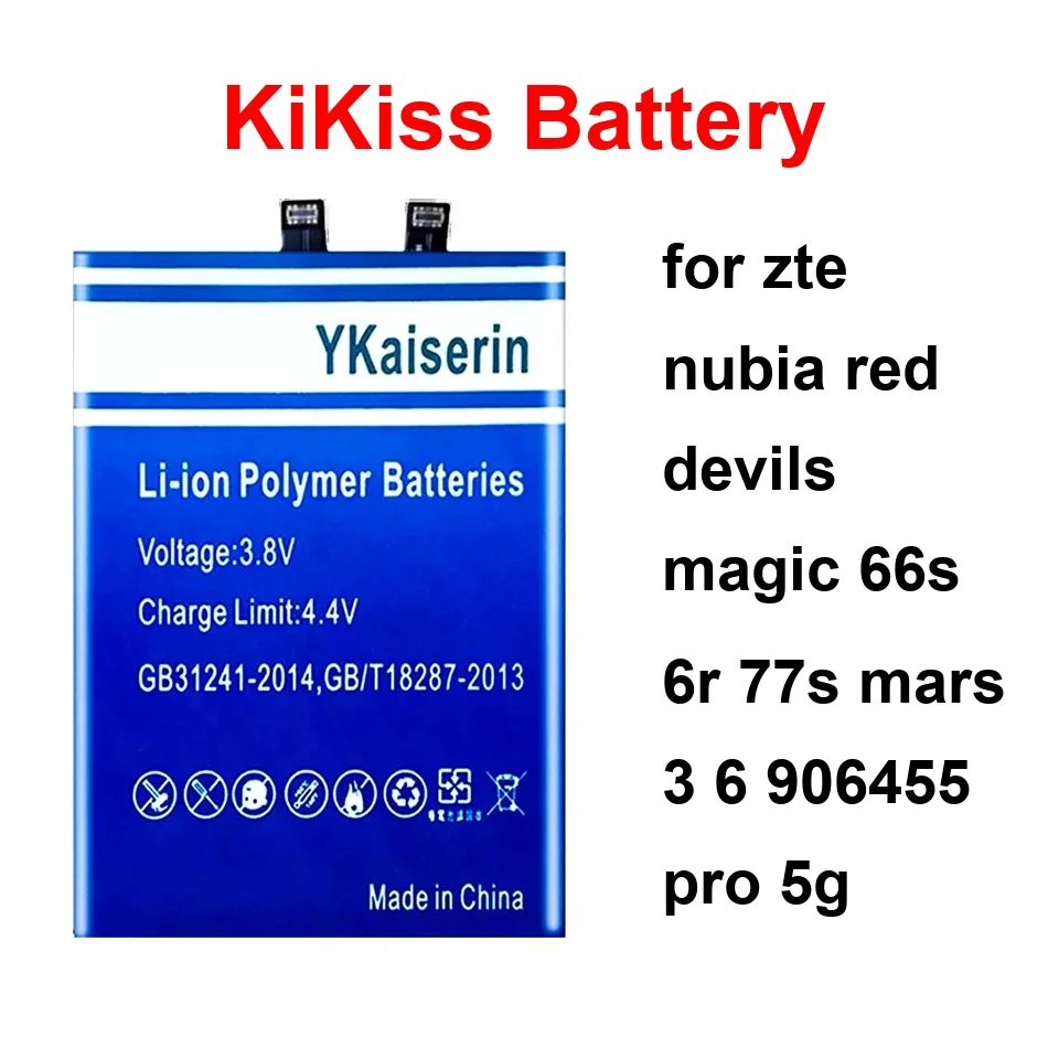 

Battery For Zte Nubia Red Devils Magic 66S 6R 77S Mars 3 6 906455 Pro 5G Li3923t89p8h636590 Li3949t44p6h996644