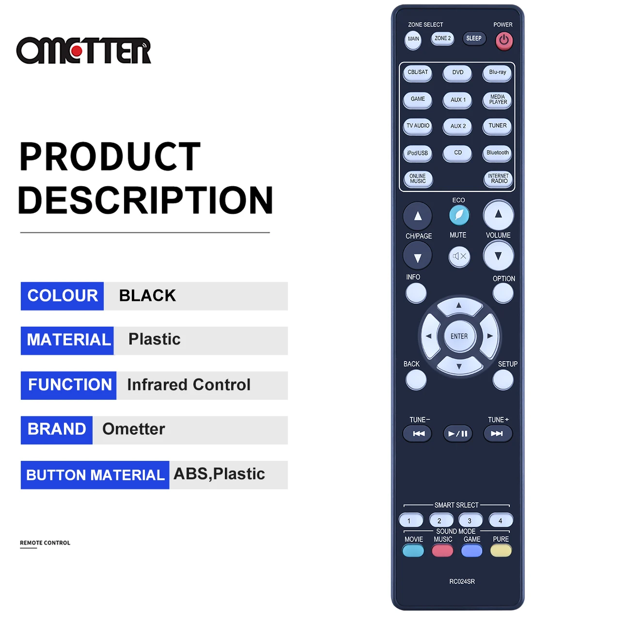RC024SR sostituisci il telecomando adatto per il ricevitore Surround AV Marantz sistema Home Theater Sub RC025SR RC017SR NR1605 NR1606 SR5010