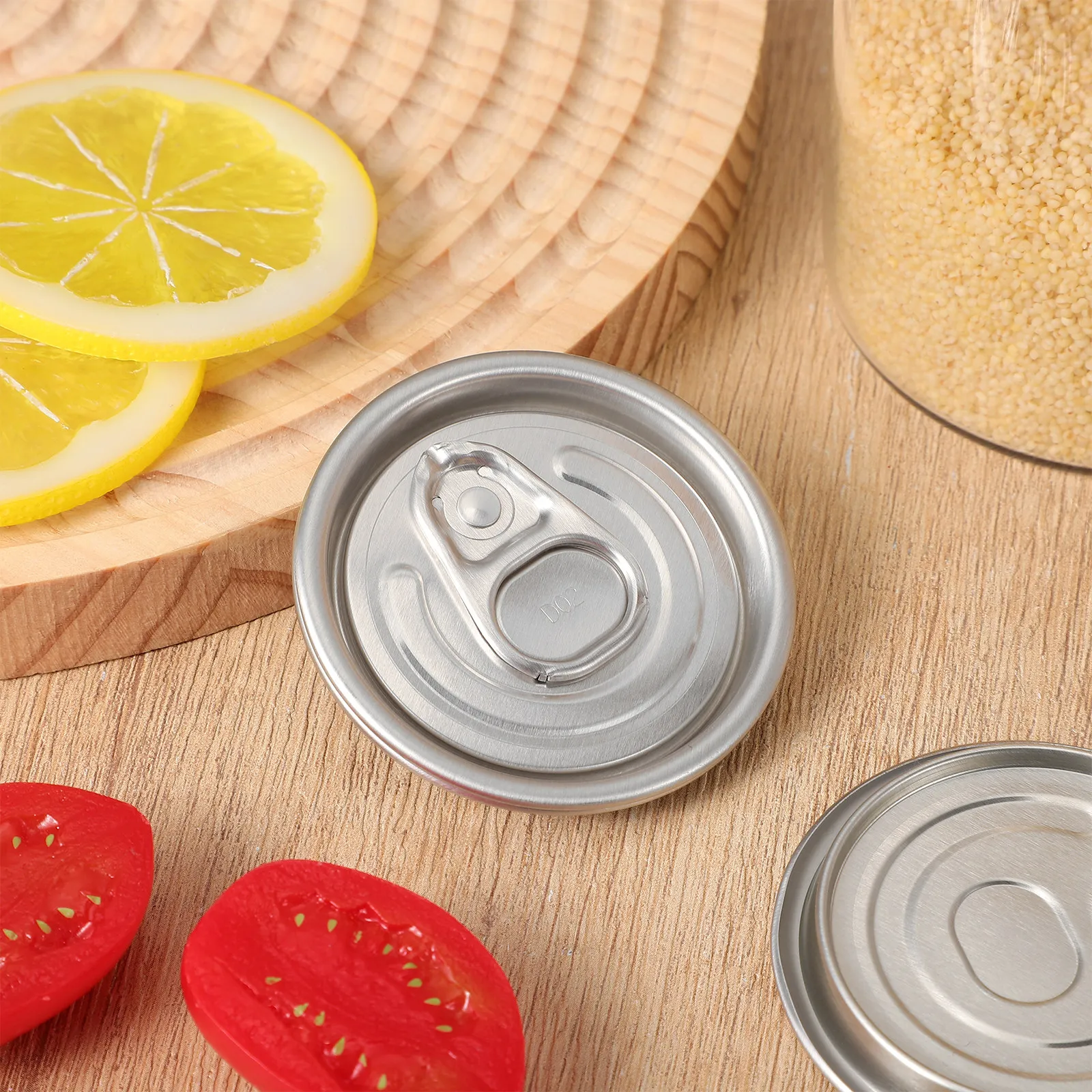 10Pcs Aluminum Beverage Can Lids Easy Open Full Seal for Soda Beer Carbonated Drinks Leak Resistant Wide Mouth Freshness
