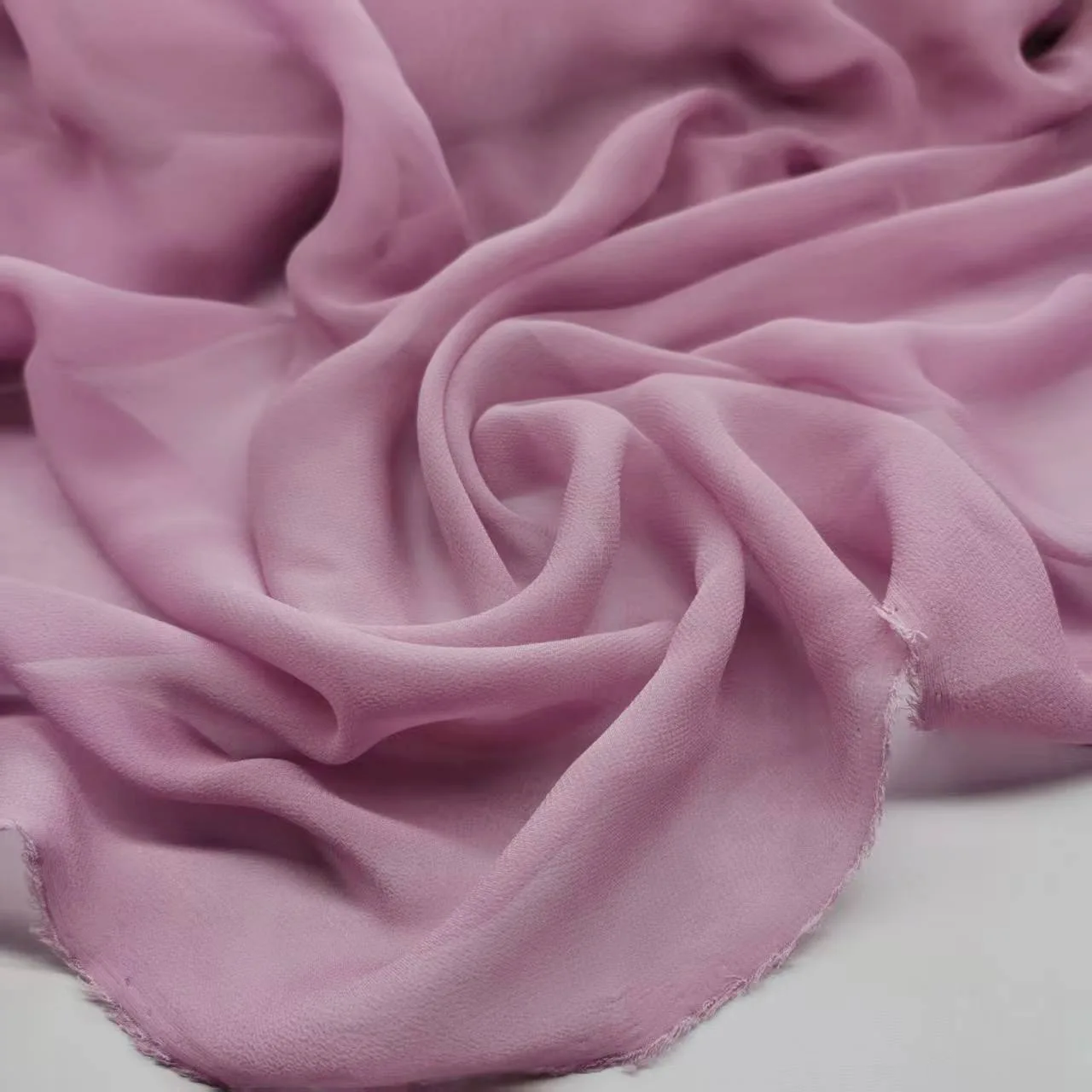 

Sewing Natural Fabric Silk Georgette Dress Scarf Lining Material 100% Silk Soft Breathable Tissue