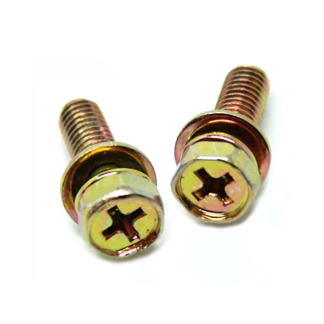 5/10pcs M3-M8 Grade 8.8 Zinc Plating Hexagon Head Phillips Recessed Three-Piece Screw Assembly GB9074.13