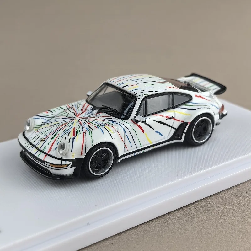 Diecast 1:64 Scale Porsche Singer Turbo Study 930 Alloy Car Model Collectible Toy Gift Souvenir Display Ornament