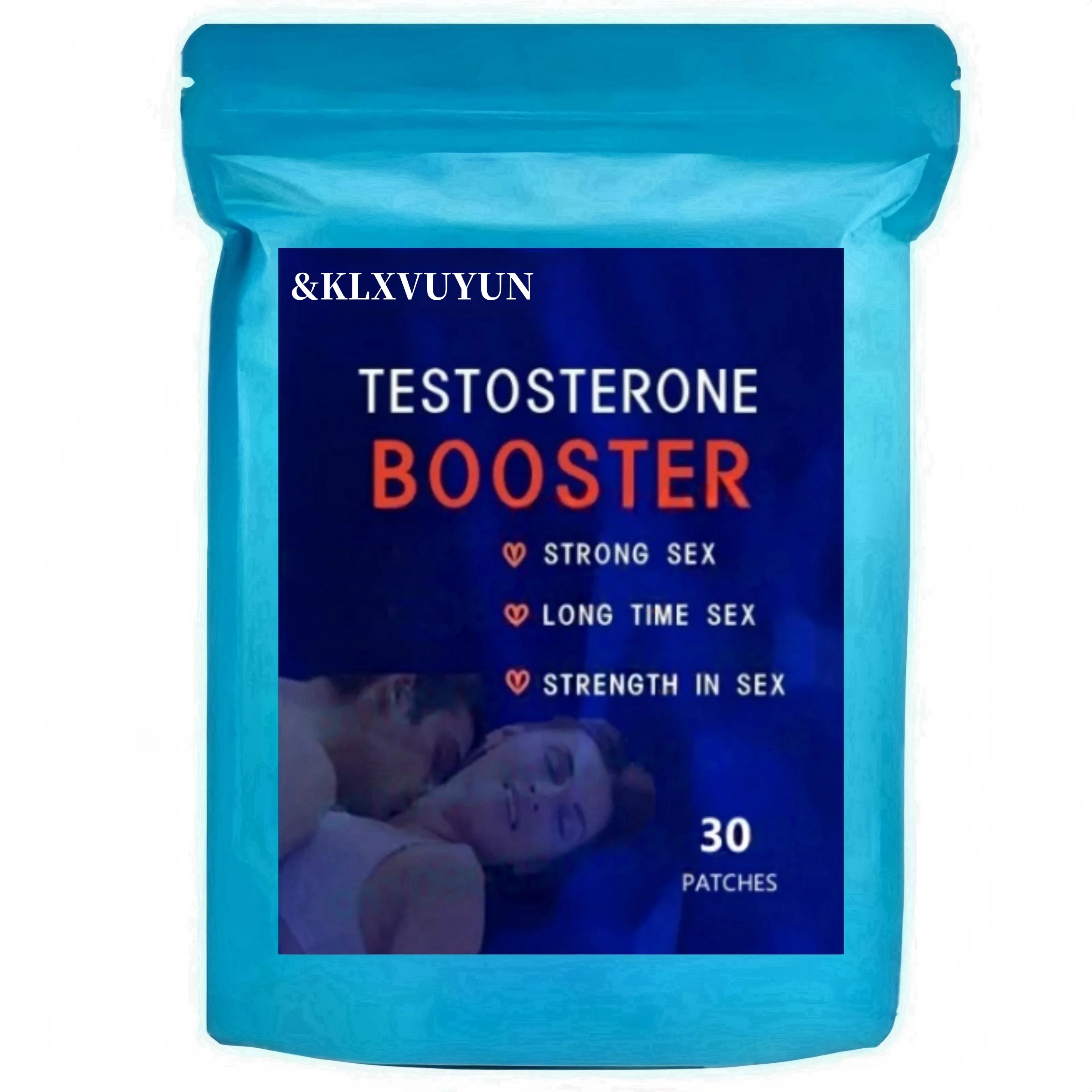 Testosterone Booster for Men with Maca, Shilajit Transdermal Patches Energy Stamina Strength 30 Patches