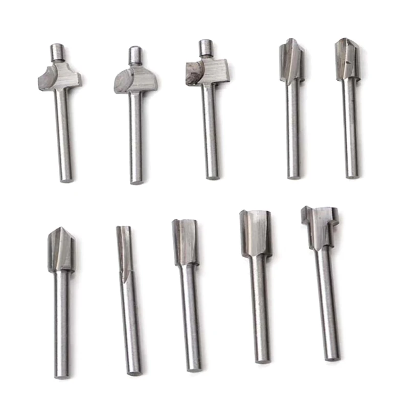 Set utensili rotanti Set utensili per lavorazione del legno Fresa Punte per perforazione a spirale Punte per router per