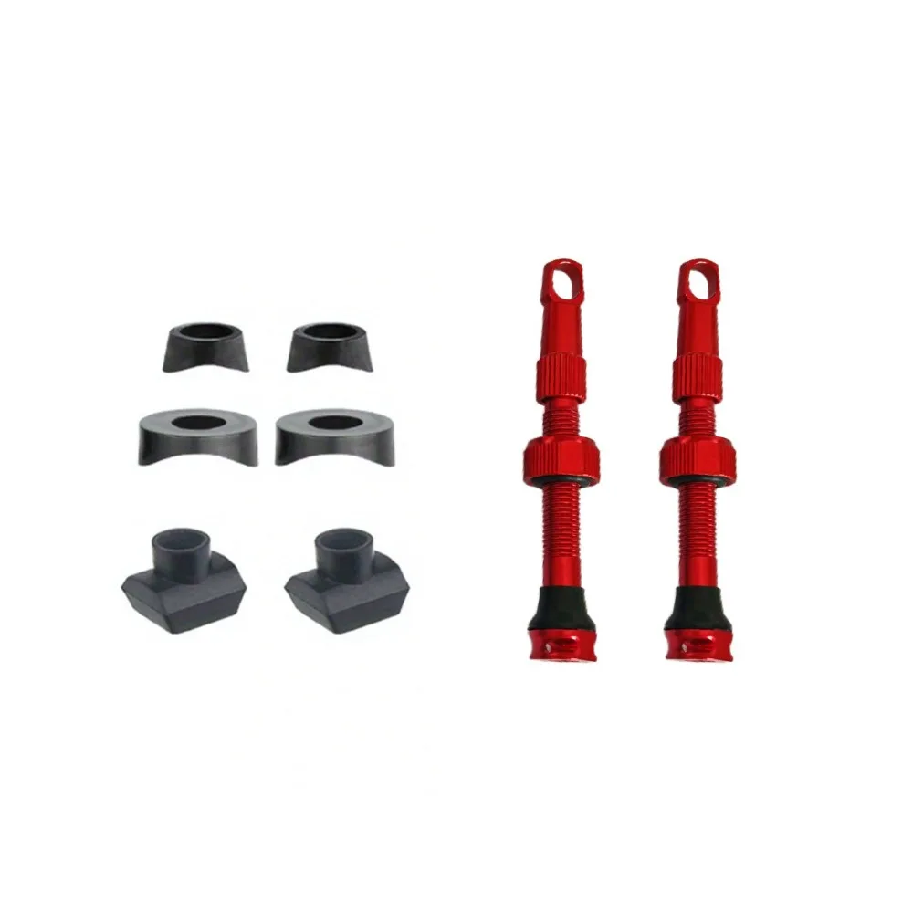 

1/8Pcs 40mm Bicycle Valve Set with Wrench Cap Multicolor Aluminum Alloy Valve Valve Core Aluminum Alloy Tubeless Tire Valve