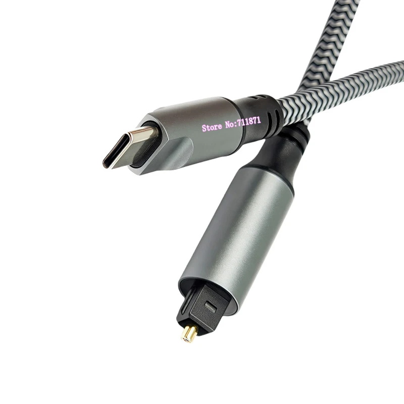 Usb Type C Мужской Toslink SPDIF Мужской адаптер Линейный кабель Usb C к SPDIF PCM оптоволоконный аудиолинейный кабель Шнур Тип-C к S/PDIF