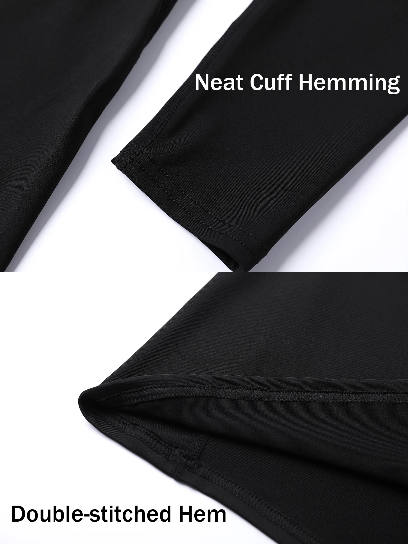 Herren Langarm-Kompressions-Oberteil mit gotischem Dornen-Print, schnelltrocknend, elastisch, atmungsaktiv, T-Shirt für tägliches Workout, Laufen und Aktivsport. – Detail 8