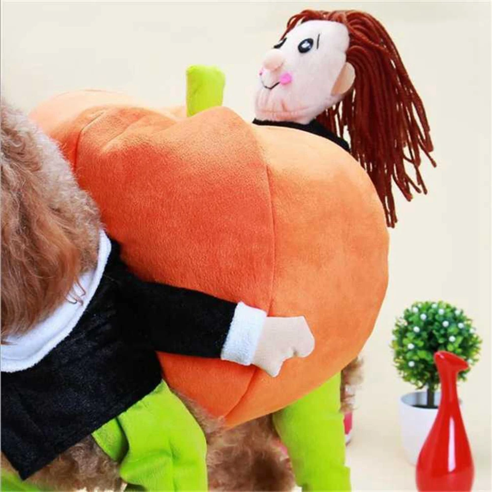 Funny Pet Cosplay Costume Pumpkin Costume Suit Cats Clothes Small Medium Dog Cat Leotard Coat Halloween Christmas Clothing