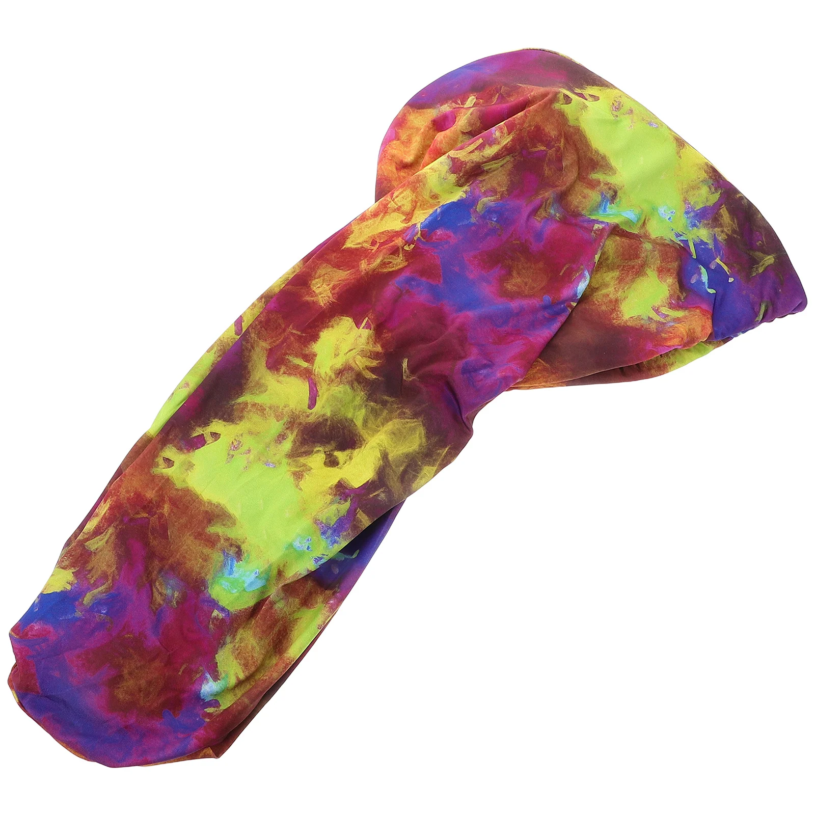 

Silicone Waterproof Swim Cap for Women High Elasticity Ruched Knotted Design Long Braids Dreadlocks Bathing Hat