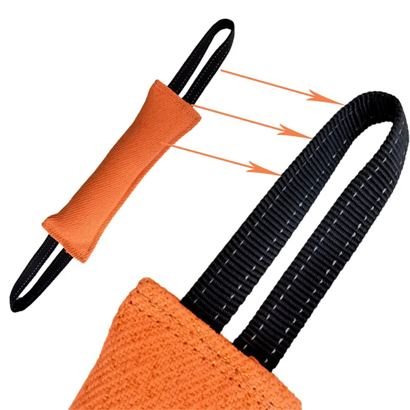 Durable Dog Bite Stick Creative Dog Tug Toy Non-slip Wear-resistant Pet Dog Training Sleeve Toy