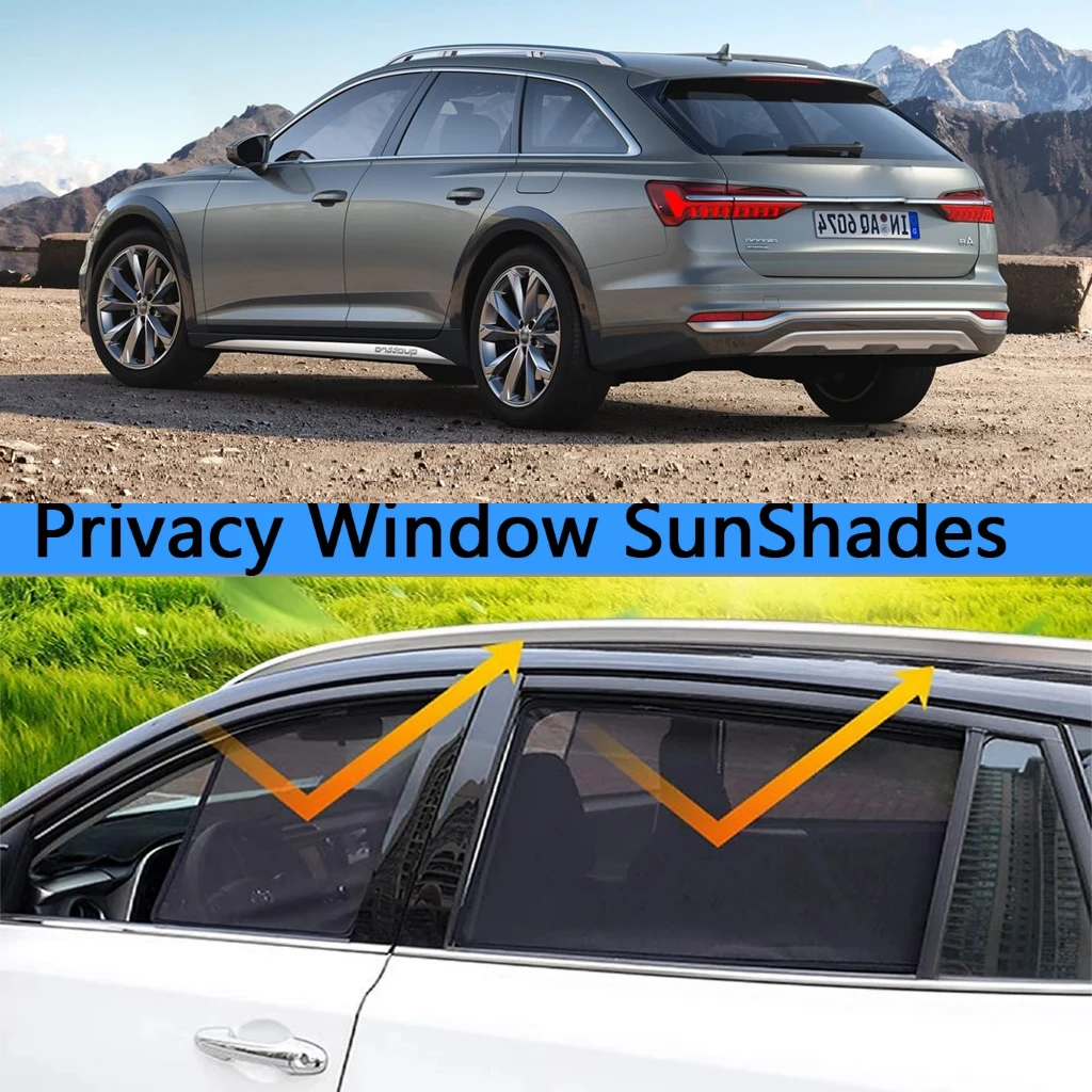 

Side Sun Shade Shading Protection Window SunShade Sunshield Accseeories For Audi A6 S6 C9 RS6 Avant Allroad Wagon 2026 2027
