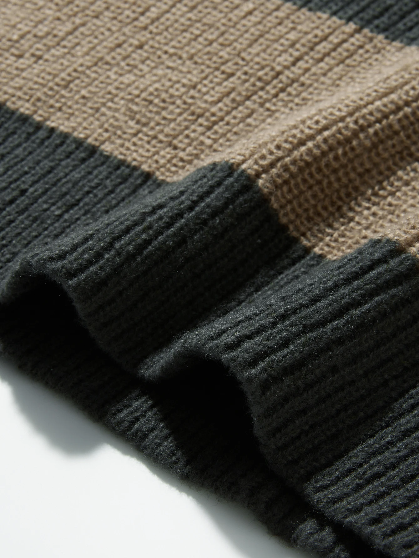 New Loose Bottoming Sweater Casual Versatile Striped Pullover Men's Round Neck Sweater