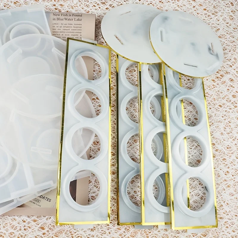 1 Set Coffee Rack Resin Mold, DIY Jewelry Rack Organizer Essential Oil Rack, Jewelry Lipstick Display Rack Home Decoration Party