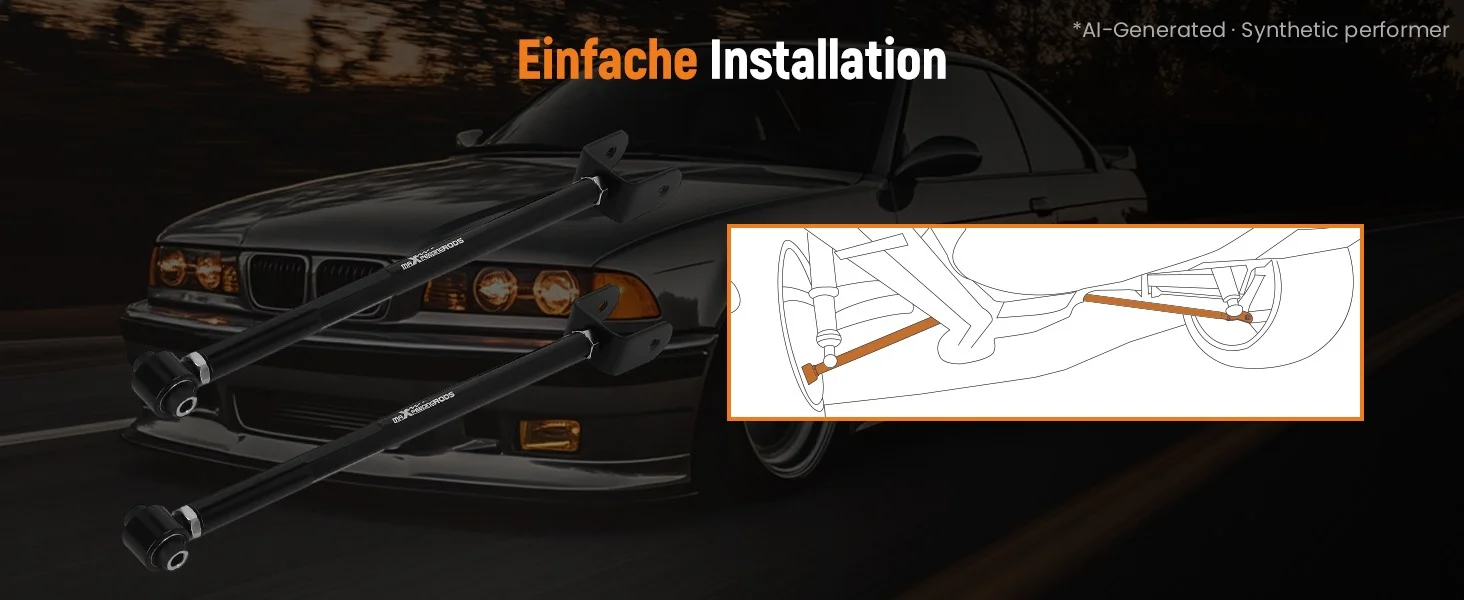 Hintere untere Sturzlenker-Ausrichtungsarme für BMW E36 E46 E83 E85 E86 E89, verstellbar – Detail 4