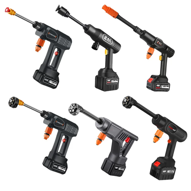 

Беспроводная автомойка, портативный автомобильный водяной пистолет высокого давления, мощный автомобильный литиевый аккумулятор, бытовой электрический 300 Вт