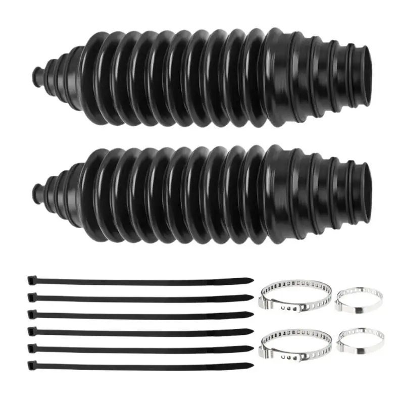 Inner Tie Rod Boot 12-Piece Rack And Pinions Bellows Front Steering Rack Boot Weatherproof Tie Rod End Boot Steering Rack