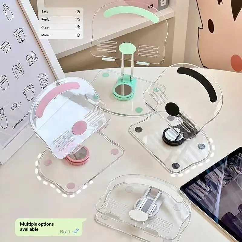 Support universel pliable pour téléphone portable, rotatif à 360 degrés, pour tablette, antidérapant, hauteur réglable pour IPad/iPhone