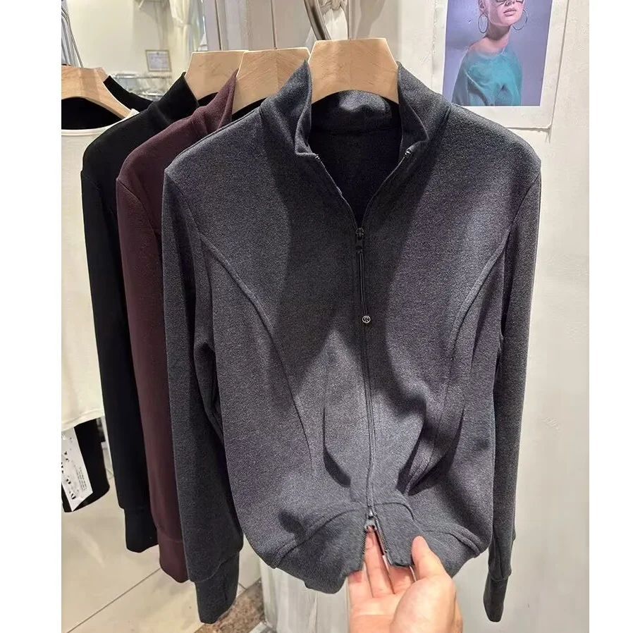 

plus Size Women's Thiened Velvet Zipper Loose Base irt Korean Sle Autumn Winter ort Outerwear for All Body pes