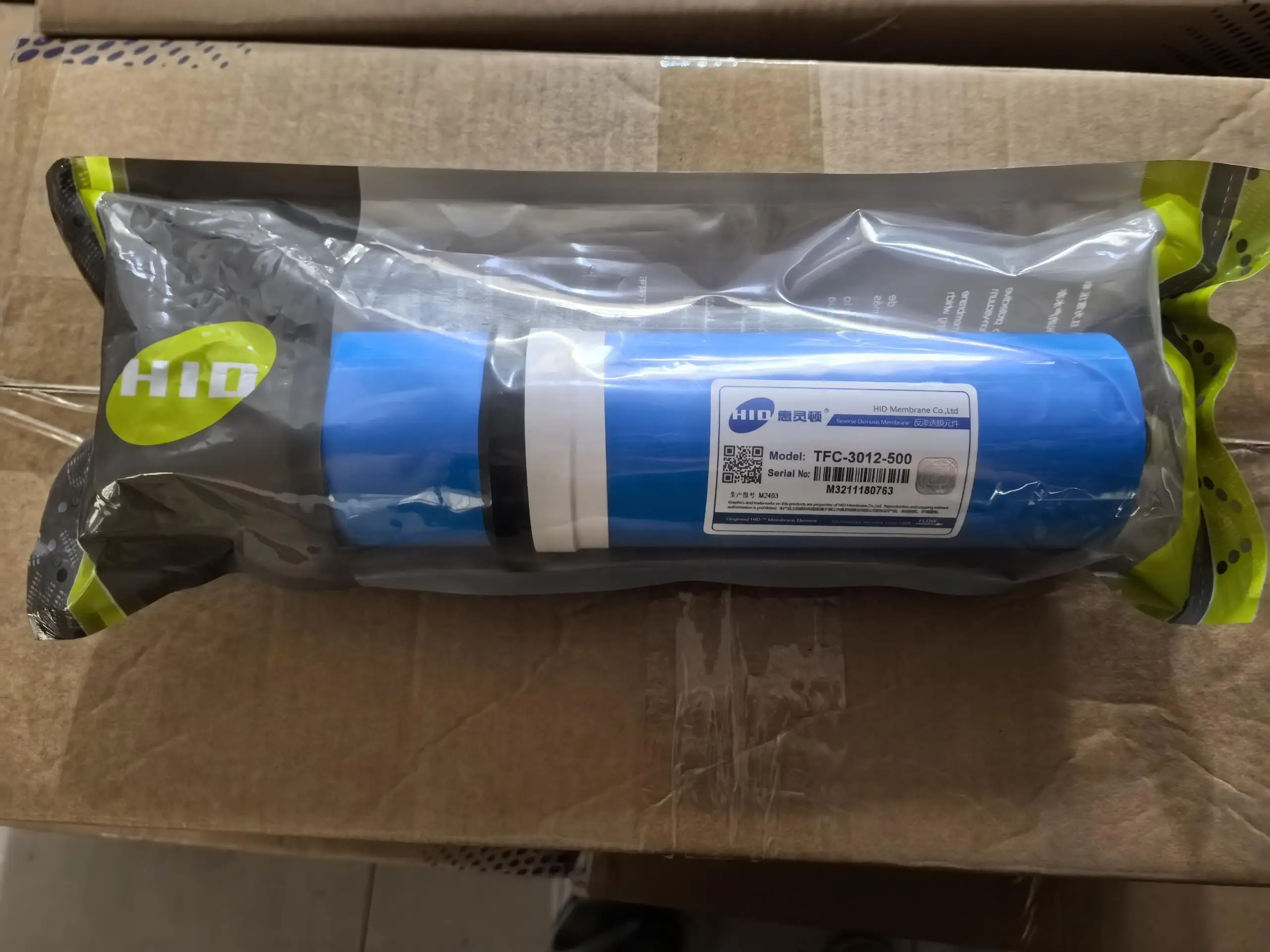 

Мембрана обратного осмоса HID 500G, универсальная сменная, 3012, 500 GPD, для систем фильтрации воды