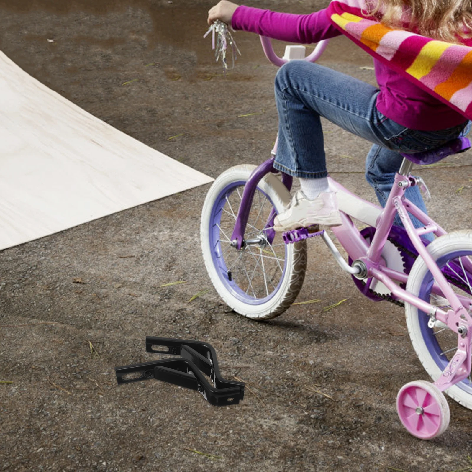 

1Set Bike Learner Wheel Mount Adjustable Training Wheel Bracket Mount for Kids 18 Inch Bicycle Balance Support Stabilizer