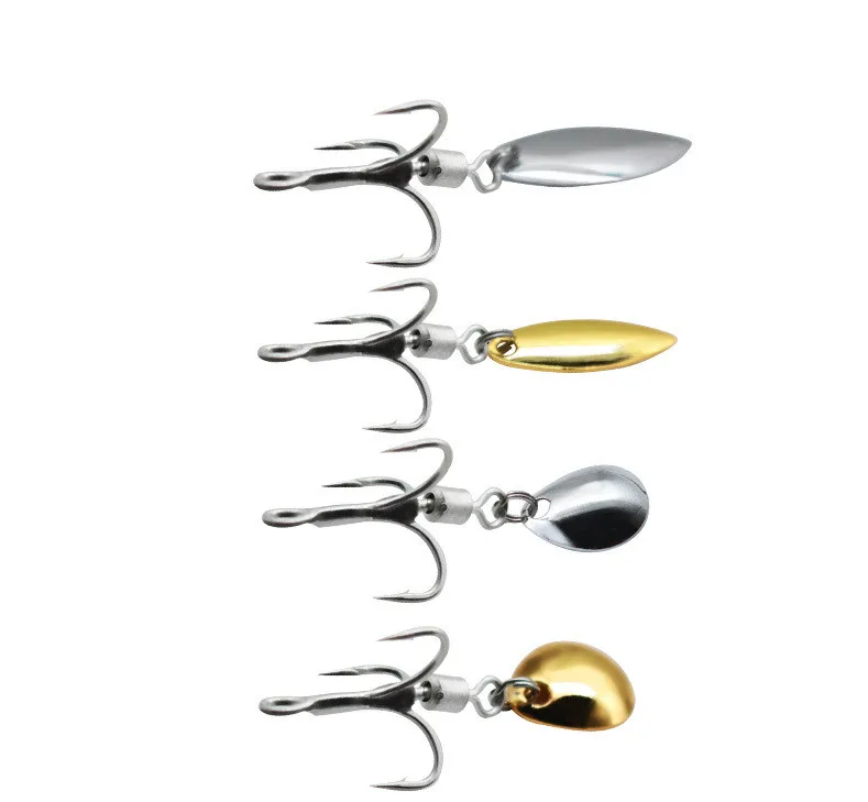 Angelgerät Zubehör Locken High Speed Rotation Laut Löffel Harten Köder DIY Qualität Drillinge Spinn Texas Rig Ozean Spinner – Detail 3
