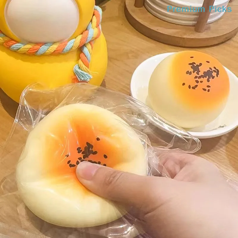 portableSimulation Steamed Bun Slow Rebound Decompression Vent Toy Anxiety Party Toy Soft Favor Reduce Slow Rising Toy